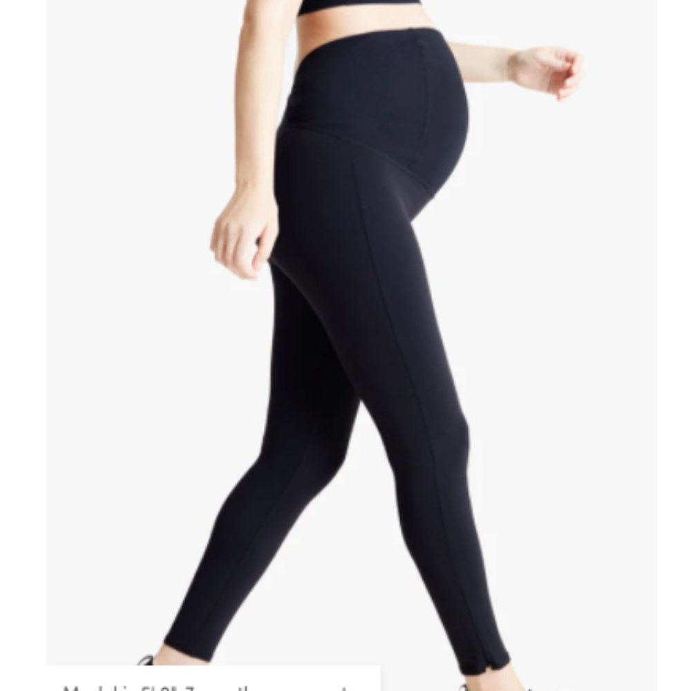 Maternity Workout Legging With Crossover Panel - image 1